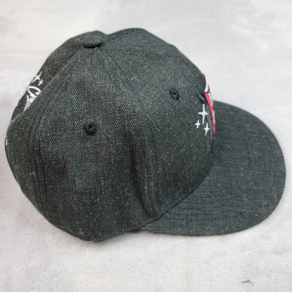 Chicago Bulls Hat Cap Mens Grey Charcoal Snapback Logo Artist Series Miss Merlot
